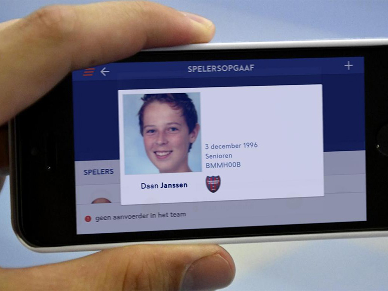 Zorg voor een juiste foto op je spelerspas